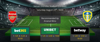 Arsenal vs Leeds United - Preview & Betting Tips - 23/08/25