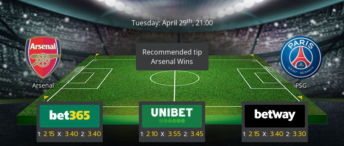 Arsenal vs PSG - Preview & Betting Tips - 29/04/25