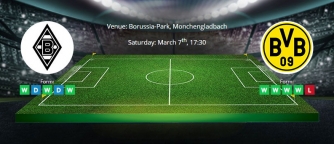 Tips for Borussia Monchengladbach vs Borussia Dortmund on 7 March 2020 - Bundesliga