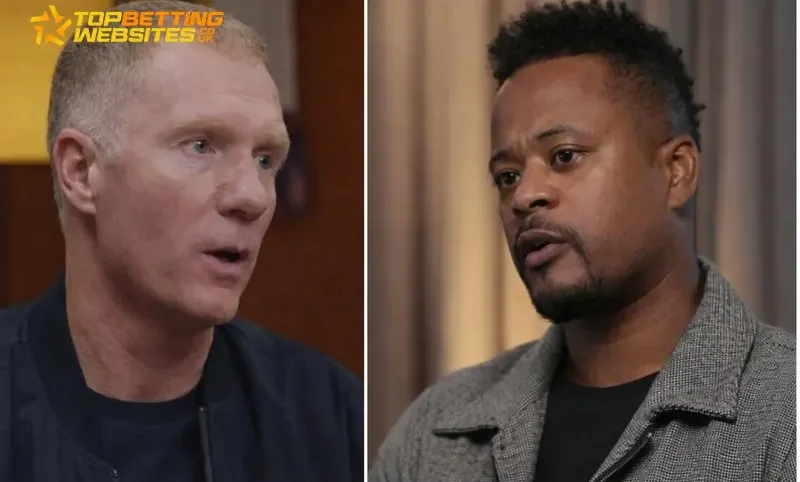 Evra gives Scholes both barrels as Carrick’s first slip sparks a pundit dust-up