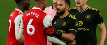 Gabriel loses his cool with Maguire as United’s revival rattles Arsenal