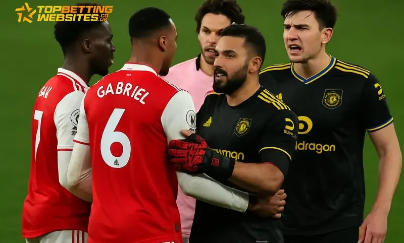 Gabriel loses his cool with Maguire as United’s revival rattles Arsenal