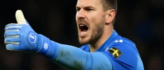 Joe Hart rides to Lucas Perri’s defence after Villa free-kick stunner leaves Elland Road stunned