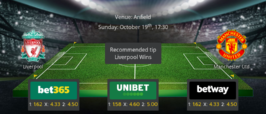 Liverpool vs Manchester United - Preview & Betting Tips - 19/10/25