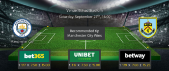 Manchester City vs Burnley - Preview & Betting Tips - 27/09/25