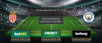 Monaco vs Manchester City - Preview & Betting Tips - 01/10/25