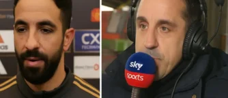 Neville Tears Into Amorim After Zirkzee’s Half-Time Hook in United’s Draw with Wolves