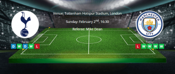 Tips for Tottenham vs Manchester City on 02 February 2020 - Premier League